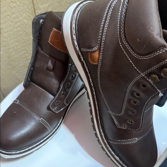 Other - Men's Brown Leather- Like Boots
